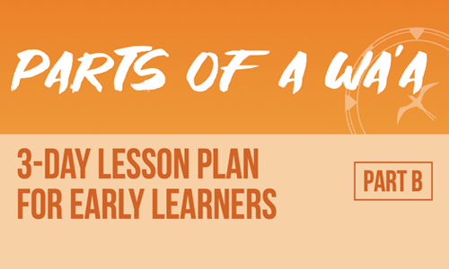Parts of a Wa’a (Part B) 3-day: Lesson Plan