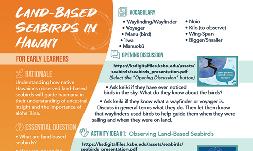 Land-Based Seabirds in Hawaii
