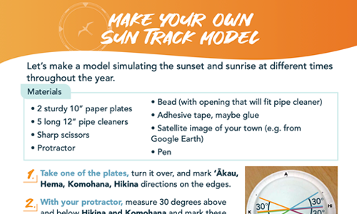 Make Your Own Sun Track Model