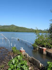 View of He'eia Fishpond from the gates. (31kb)